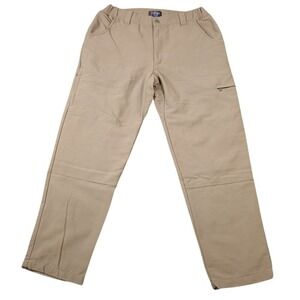 RailRiders Pants‎ Men 38x31 Sage Green Cargo Hiking Double Knee Nylon Logo